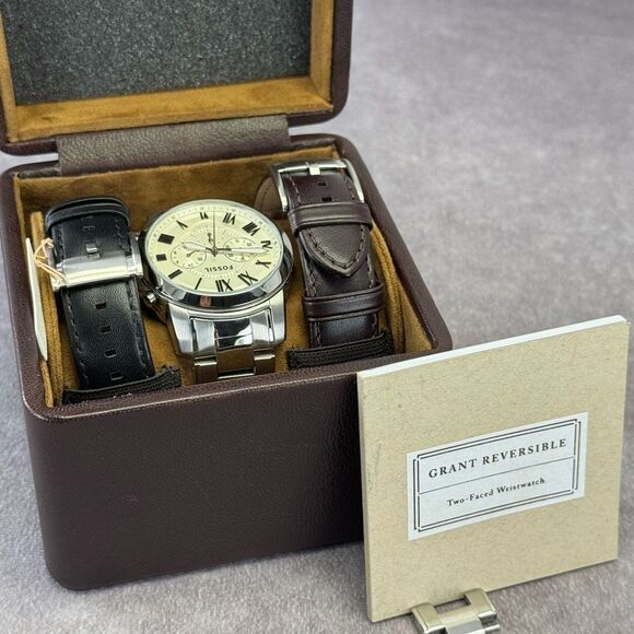 Fossil Men's Grant Analog Reversible Watch Set FS5123SET - Picture 2 of 8